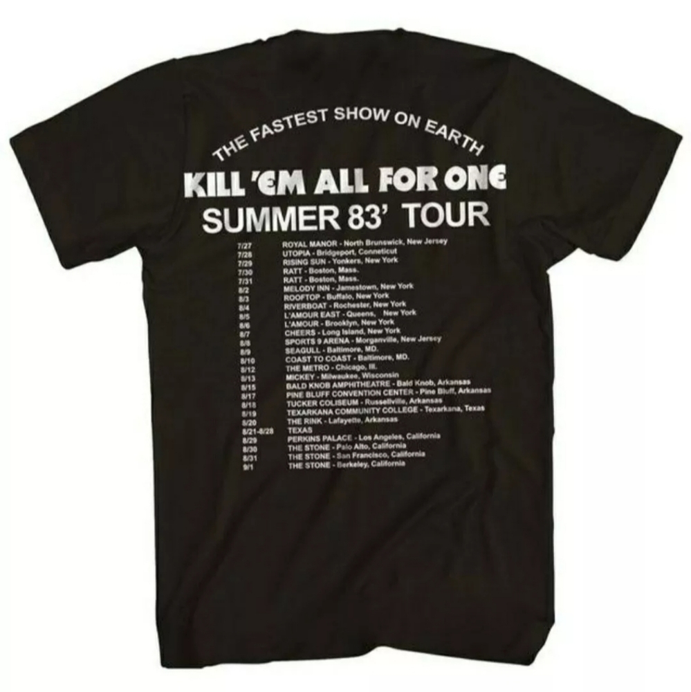 Metallica Kill Em All For One Summer Tour Shirt - Picture 4 of 5